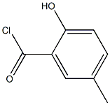 2-hydroxy-5-methylbenzoyl chloride Struktur