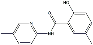 2-hydroxy-5-methyl-N-(5-methylpyridin-2-yl)benzamide Struktur