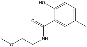 2-hydroxy-N-(2-methoxyethyl)-5-methylbenzamide Struktur