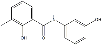 2-hydroxy-N-(3-hydroxyphenyl)-3-methylbenzamide Struktur