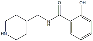 2-hydroxy-N-(piperidin-4-ylmethyl)benzamide Struktur