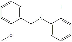 2-iodo-N-[(2-methoxyphenyl)methyl]aniline Struktur