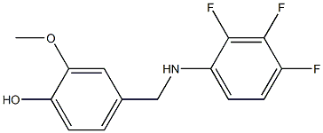 2-methoxy-4-{[(2,3,4-trifluorophenyl)amino]methyl}phenol Struktur