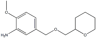 2-methoxy-5-[(oxan-2-ylmethoxy)methyl]aniline Struktur