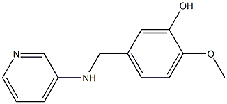 2-methoxy-5-[(pyridin-3-ylamino)methyl]phenol Struktur