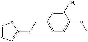 2-methoxy-5-[(thiophen-2-ylsulfanyl)methyl]aniline Struktur