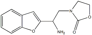 3-[2-amino-2-(1-benzofuran-2-yl)ethyl]-1,3-oxazolidin-2-one Struktur