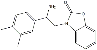 3-[2-amino-2-(3,4-dimethylphenyl)ethyl]-2,3-dihydro-1,3-benzoxazol-2-one Struktur