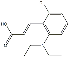 3-[2-chloro-6-(diethylamino)phenyl]prop-2-enoic acid Struktur