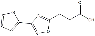 3-[3-(thiophen-2-yl)-1,2,4-oxadiazol-5-yl]propanoic acid Struktur