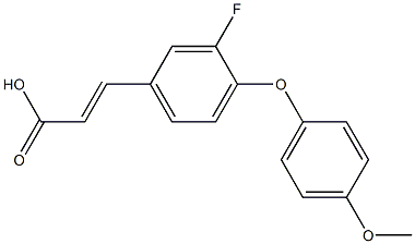 3-[3-fluoro-4-(4-methoxyphenoxy)phenyl]prop-2-enoic acid Struktur