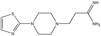 3-[4-(1,3-thiazol-2-yl)piperazin-1-yl]propanimidamide Struktur