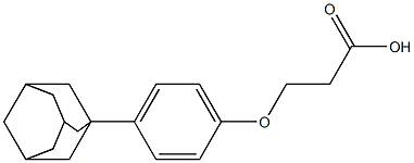 3-[4-(1-adamantyl)phenoxy]propanoic acid Struktur