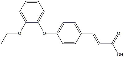 3-[4-(2-ethoxyphenoxy)phenyl]prop-2-enoic acid Struktur