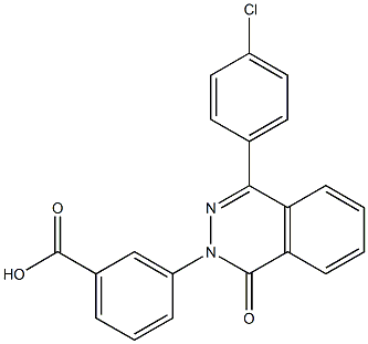 3-[4-(4-chlorophenyl)-1-oxophthalazin-2(1H)-yl]benzoic acid Struktur