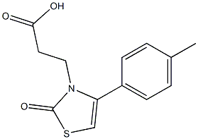 3-[4-(4-methylphenyl)-2-oxo-1,3-thiazol-3(2H)-yl]propanoic acid Struktur