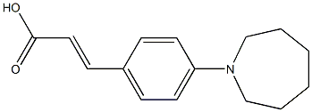 3-[4-(azepan-1-yl)phenyl]prop-2-enoic acid Struktur