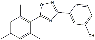 3-[5-(2,4,6-trimethylphenyl)-1,2,4-oxadiazol-3-yl]phenol Struktur