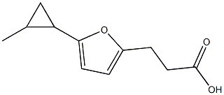 3-[5-(2-methylcyclopropyl)furan-2-yl]propanoic acid Struktur