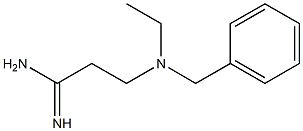 3-[benzyl(ethyl)amino]propanimidamide Struktur