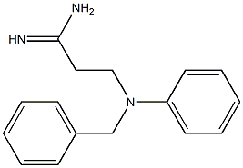 3-[benzyl(phenyl)amino]propanimidamide Struktur