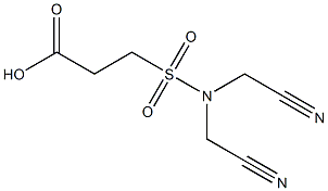 3-[bis(cyanomethyl)sulfamoyl]propanoic acid Struktur