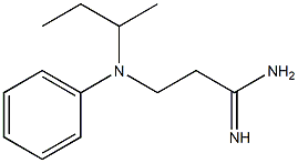 3-[butan-2-yl(phenyl)amino]propanimidamide Struktur