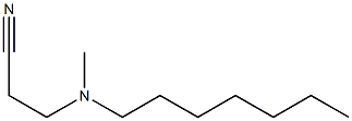 3-[heptyl(methyl)amino]propanenitrile Struktur