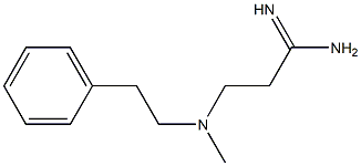 3-[methyl(2-phenylethyl)amino]propanimidamide Struktur