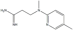 3-[methyl(5-methylpyridin-2-yl)amino]propanimidamide Struktur