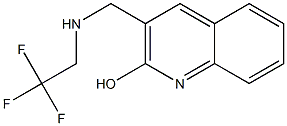 3-{[(2,2,2-trifluoroethyl)amino]methyl}quinolin-2-ol Struktur