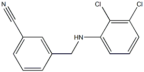 3-{[(2,3-dichlorophenyl)amino]methyl}benzonitrile Struktur