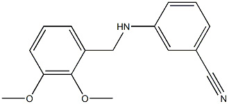 3-{[(2,3-dimethoxyphenyl)methyl]amino}benzonitrile Struktur