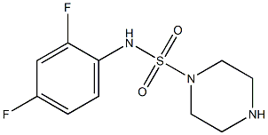 N-(2,4-difluorophenyl)piperazine-1-sulfonamide Struktur