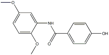 N-(2,5-dimethoxyphenyl)-4-hydroxybenzamide Struktur