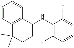 N-(2,6-difluorophenyl)-4,4-dimethyl-1,2,3,4-tetrahydronaphthalen-1-amine Struktur