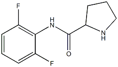 N-(2,6-difluorophenyl)pyrrolidine-2-carboxamide Struktur