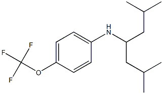 N-(2,6-dimethylheptan-4-yl)-4-(trifluoromethoxy)aniline Struktur