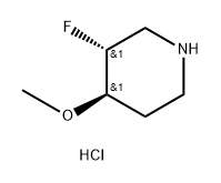 (3R,4R)-3-fluoro-4-methoxypiperidine hydrochloride Struktur