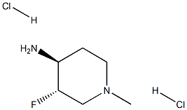 (3S,4S)-3-fluoro-1-methylpiperidin-4-amine dihydrochloride Struktur