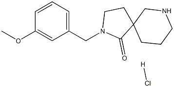 2-(3-METHOXYBENZYL)-2,7-DIAZASPIRO[4.5]DECAN-1-ONE HYDROCHLORIDE Struktur