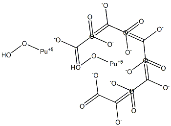 Dioxyplutonium(VI) oxalate Struktur