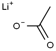 Lithium acetate Struktur