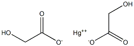 Mercury(II) glycolate Struktur