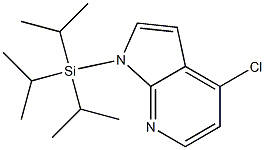 4-CHLORO-1-(TRIISOPROPYLSILYL)-1H-PYRROLO[2,3-B]PYRIDINE Struktur