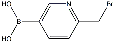 2-BROMOMETHYLPYRIDINE-5-BORONICACID Struktur