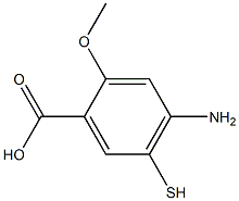 4-AMINO-5-MERCAPTO-2-METHOXYBENZOICACID Struktur