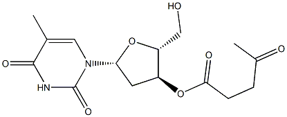 3'-O-Levulinoyl-thymidine Struktur