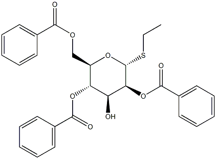 Ethyl2,4,6-tri-O-benzoyl-a-D-thiomannopyranoside Struktur