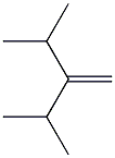 2,4-Dimethyl-3-methylenepentane. Struktur